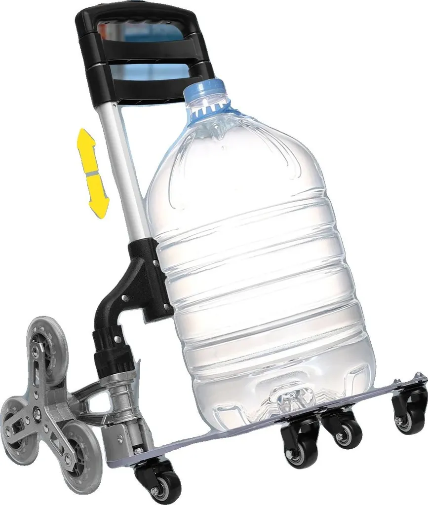 Chariot de courses pliable en aluminium et PP charge 75kg - Modèle T15
