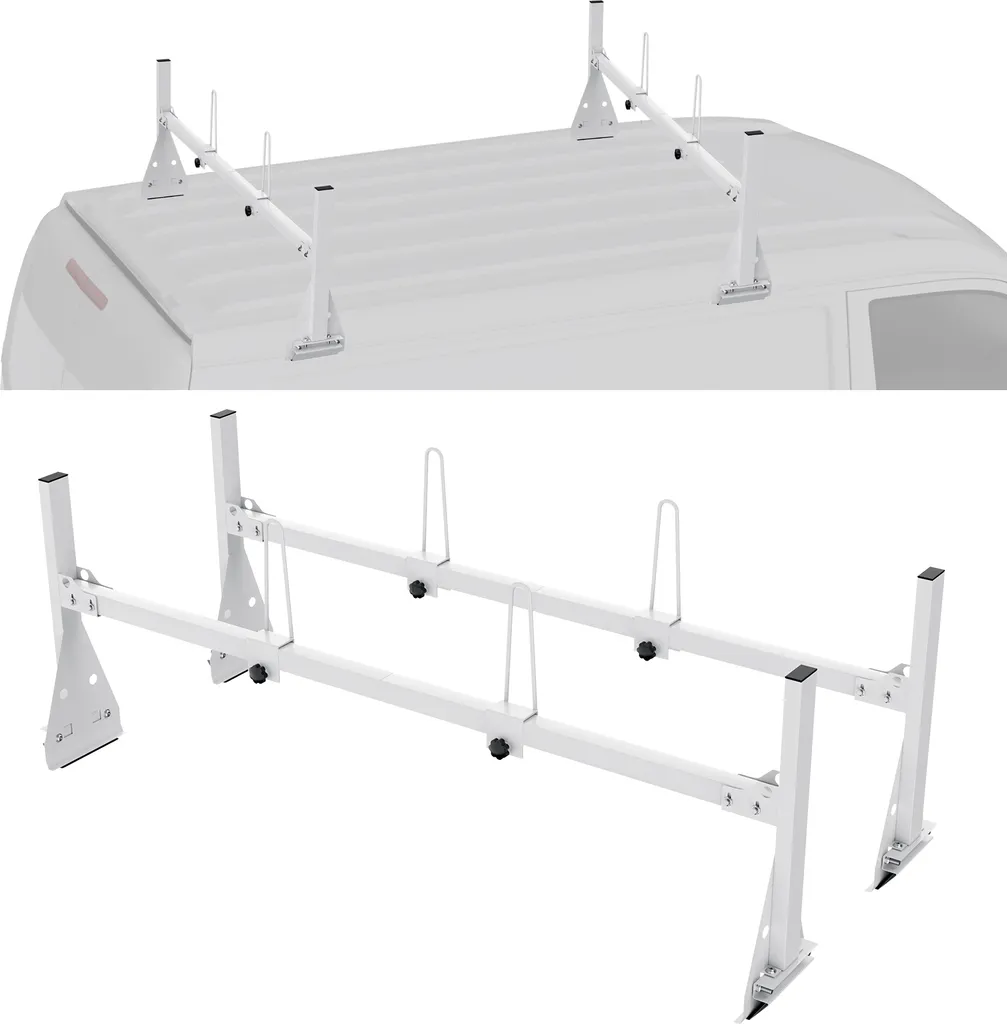 Porte-échelle Réglable en Acier de 150 cm - Haute Capacité de 272 kg
