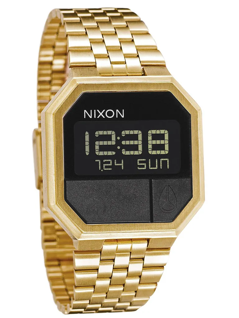 Montre Digitale Nixon Re-Run Or pour Homme - Accessoire Rétro Chic