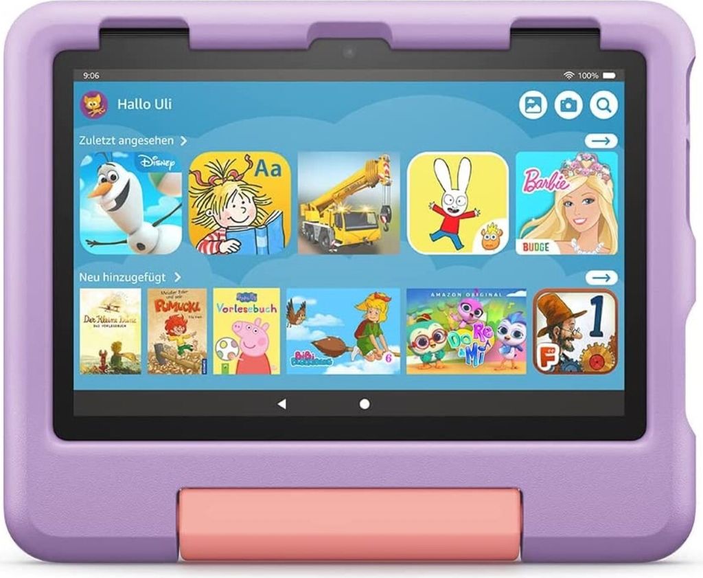 Amazon Fire HD 8 Kids Edition (2022) schwarz/violett 2GB Produktbild 