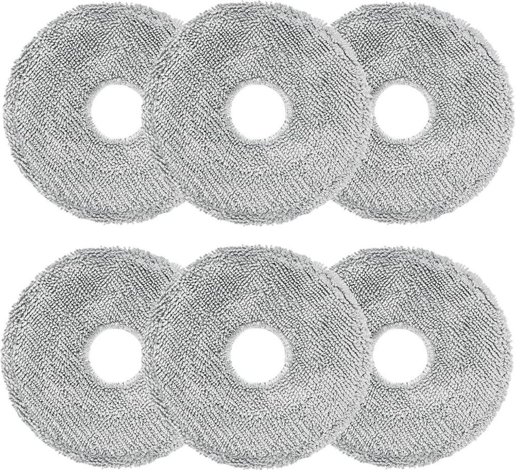 6 Stück Wischtücher für Dreame L10s Ultra Gen 3/Gen 2/L10s Pro Ultra Heat/X40/X50 Ultra Complete,Mova E30 Ultra/Mova P50 Pro Ultra,L10s/L40/X30 ...