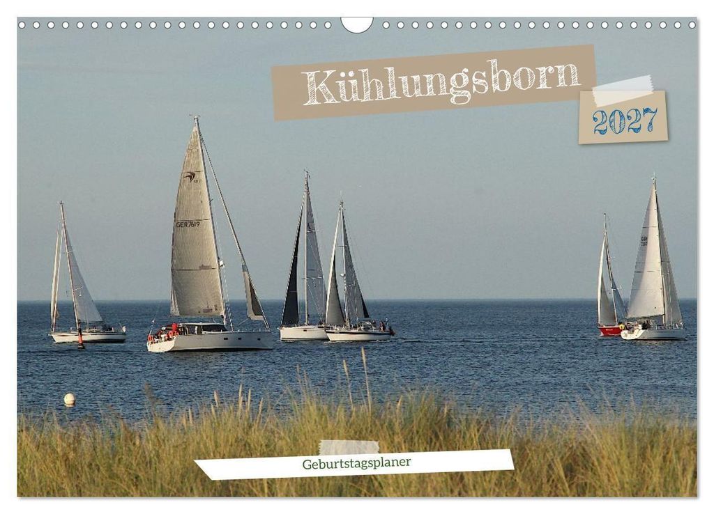 Kühlungsborn Geburtstagsplaner (Wandkalender 2027 DIN A3 Produktbild 