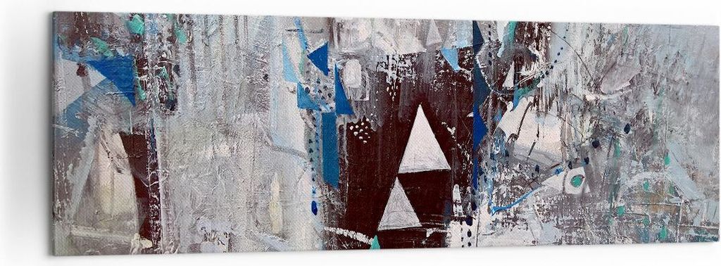Bild auf Leinwand - Leinwandbild - Abstraktion modern - 160x50cm - Wand Bild - Wanddeko - Leinwanddruck - Bilder - Kunstdruck - Wanddekoration - Le...