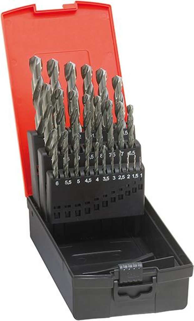 Spiralbohrer-Set DIN338 HSS geschliffen Typ N 1-5,9mm GÜHRING