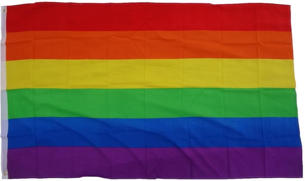 Flagge Regenbogen / Frieden 90 x 150 cm - Fahne- reißfest - Produktbild 