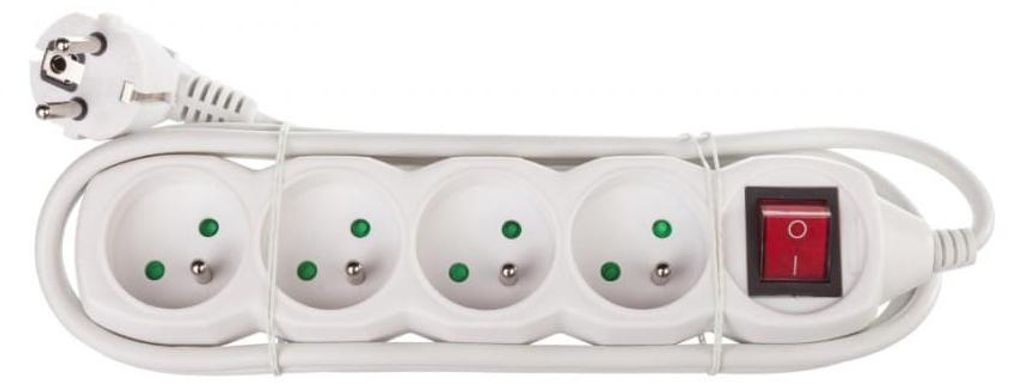 Emos 1902140200, Spínané, Blanco, 4 enchufes/tomas de Imagen del producto 