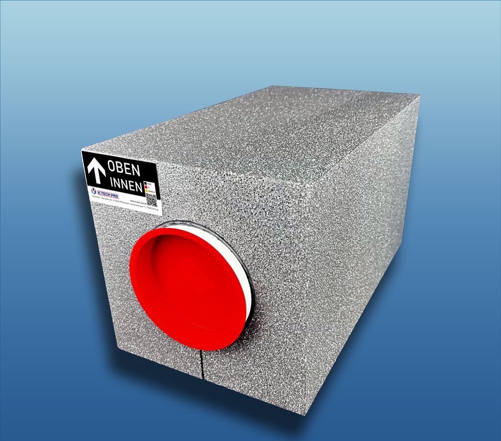 IsoVentBlock - Isolierte Wanddurchführung : Ø 100 425 mm System: Ø 100 Wandstärke: 425 mm