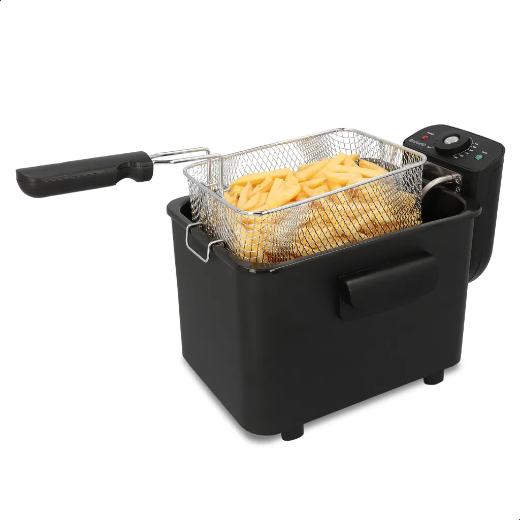 Brabantia Brabantia BBEK1130BK Friggitrice - Friggitrice - 4 litri - 2200 Watt - RVS - Nero