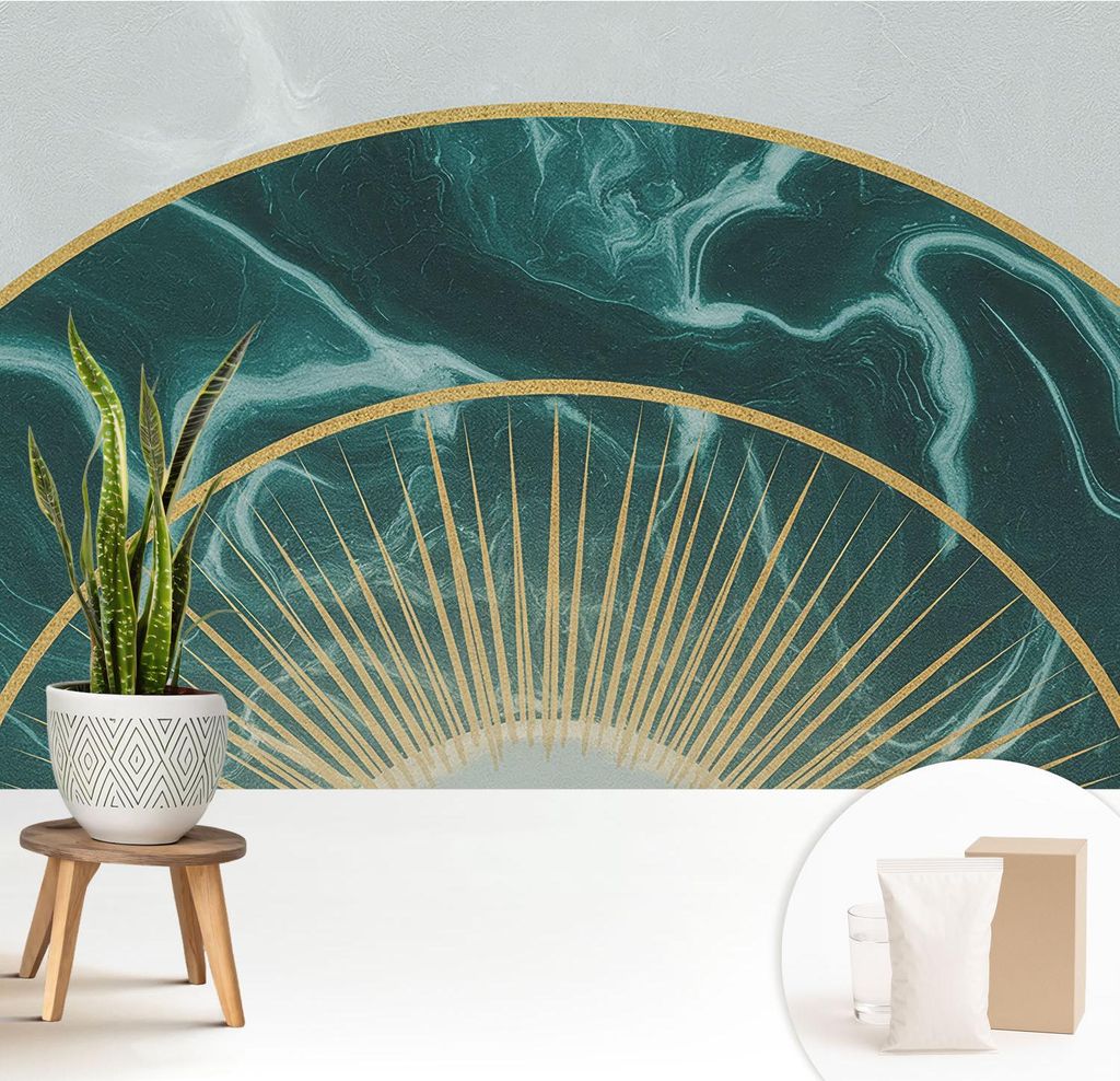 Fototapete - 208x146 cm - Tapete - Wandtapete - Wandbilder - Dekofolie - Tapete Folie - Wand - Dekoration - Wohnzimmer - Eleganter Marmor