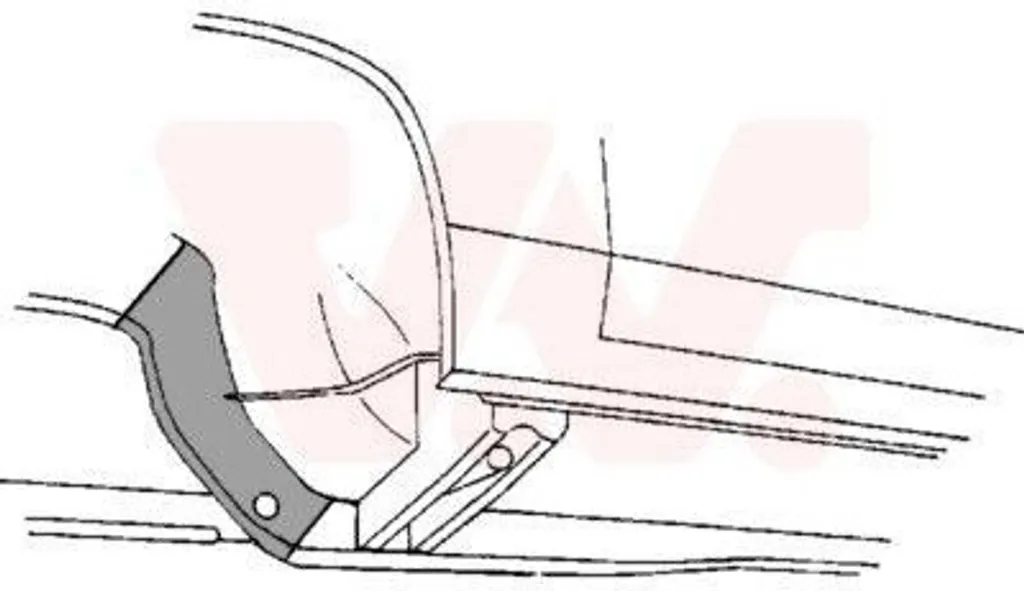 Longeron acier haute densité VAN WEZEL 3757328 pour OPEL MANTA B 58 59