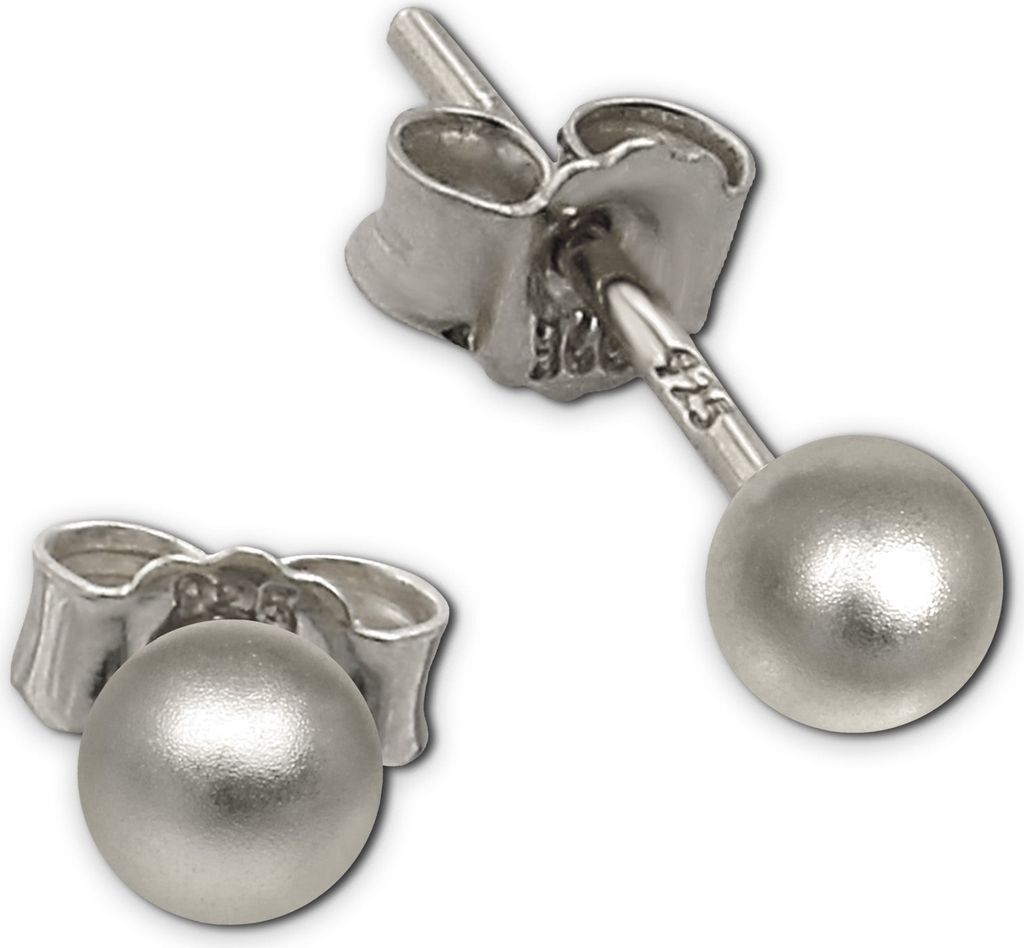 SilberDream Ohrringe Kugel Damen 925 Sterling Silber Ohrstecker SDO597J4M