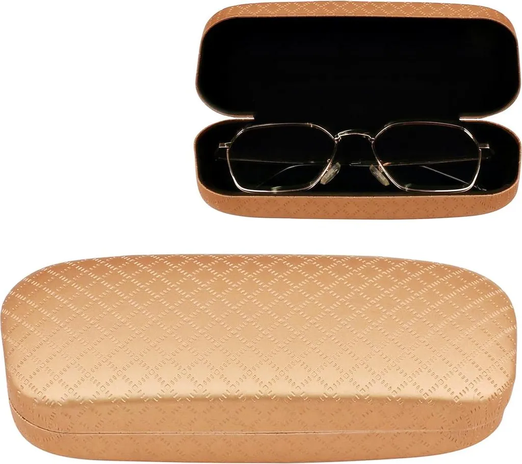 KINGOZOYI 4 Pezzi Custodia Occhiali Rigida da Sole, Astuccio Occhiali
