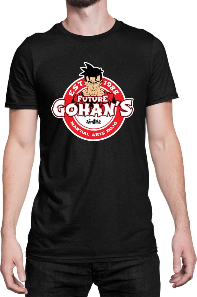 Herren T-Shirt Dragon Anime Manga Ball Z Future Gohan, Man S / Schwarz