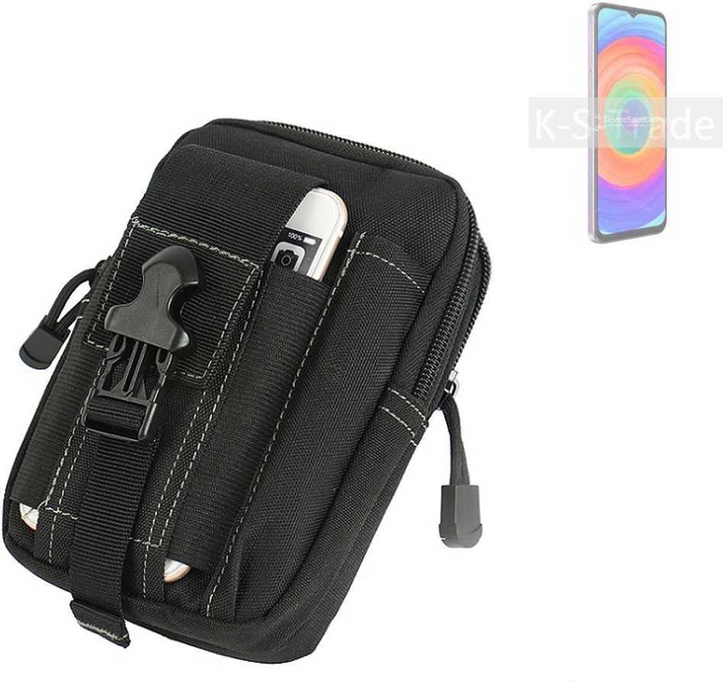 K-S-Trade Gürtel Tasche kompatibel mit Ulefone Note 14 Gürteltasche Holster Schutz Hülle Handy Hülle Smartphone outdoor Handy-Hülle schwarz