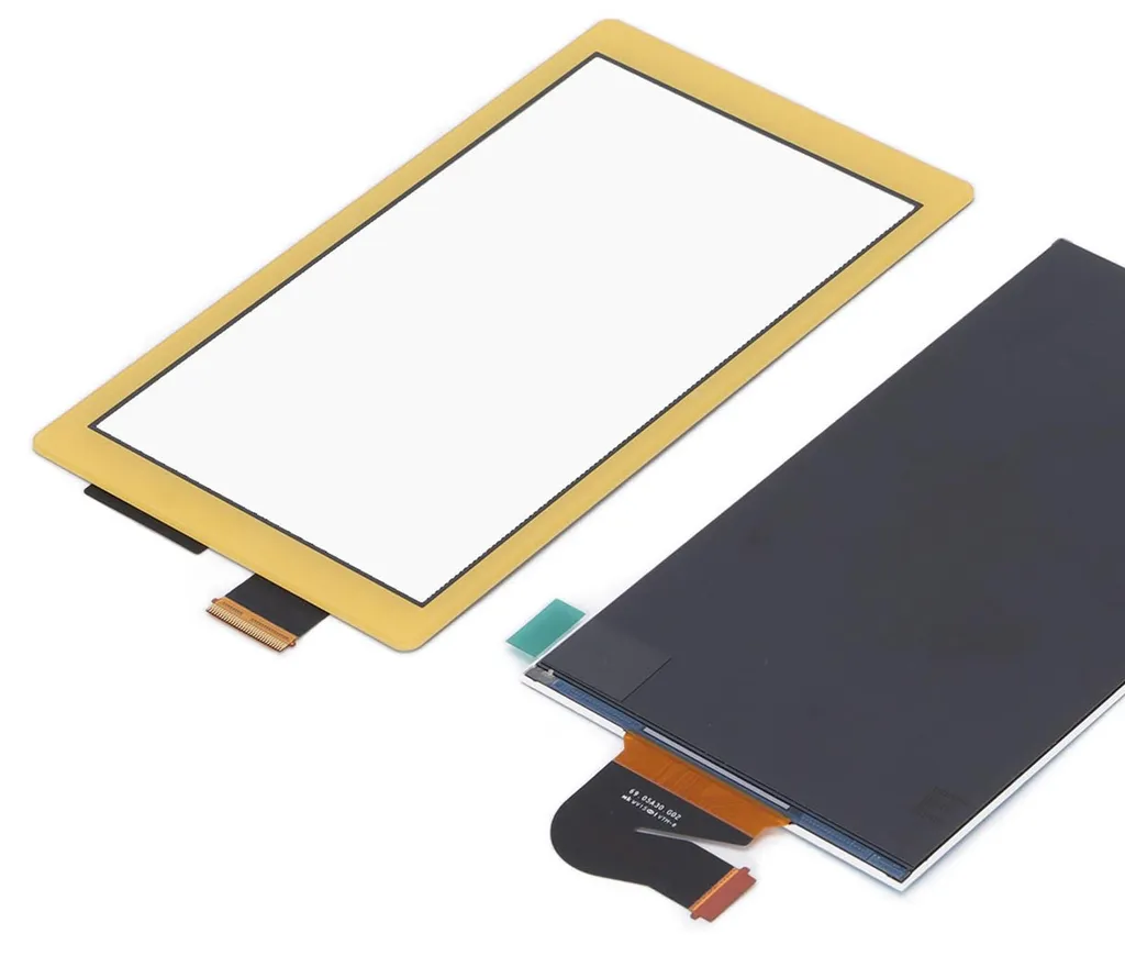 Écran LCD Switch Lite Durable avec Châssis Jaune Haute Luminosité