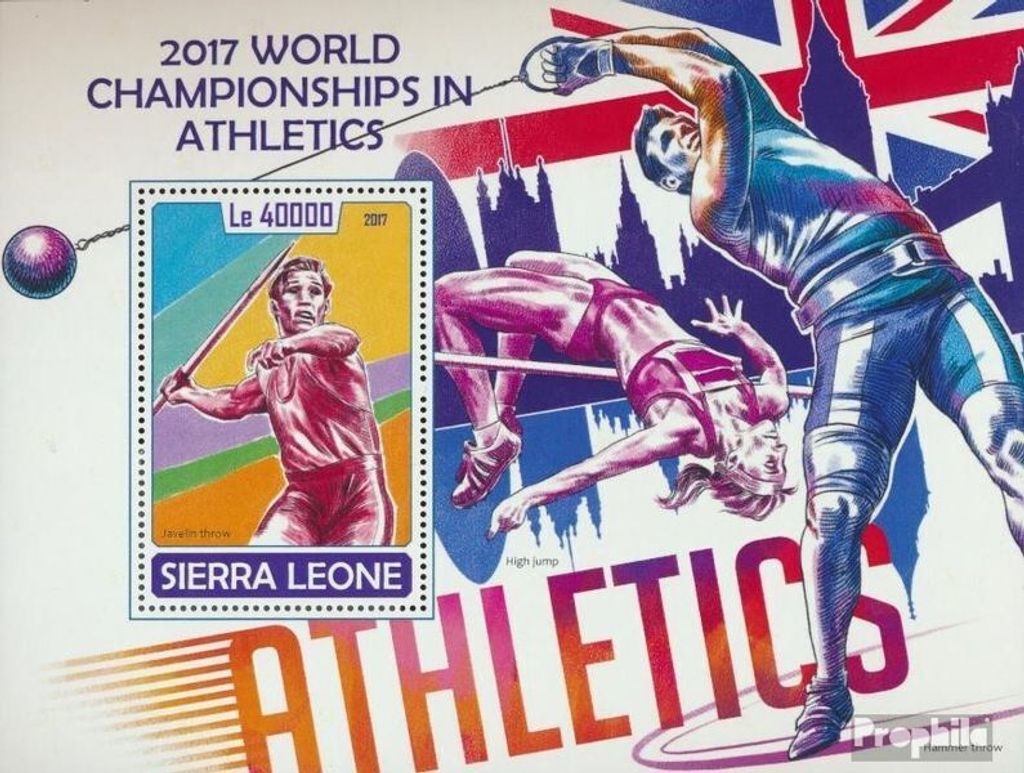 Briefmarken Sierra Leone 2017 Mi Block 1333 (kompl. Ausg.) Produktbild 