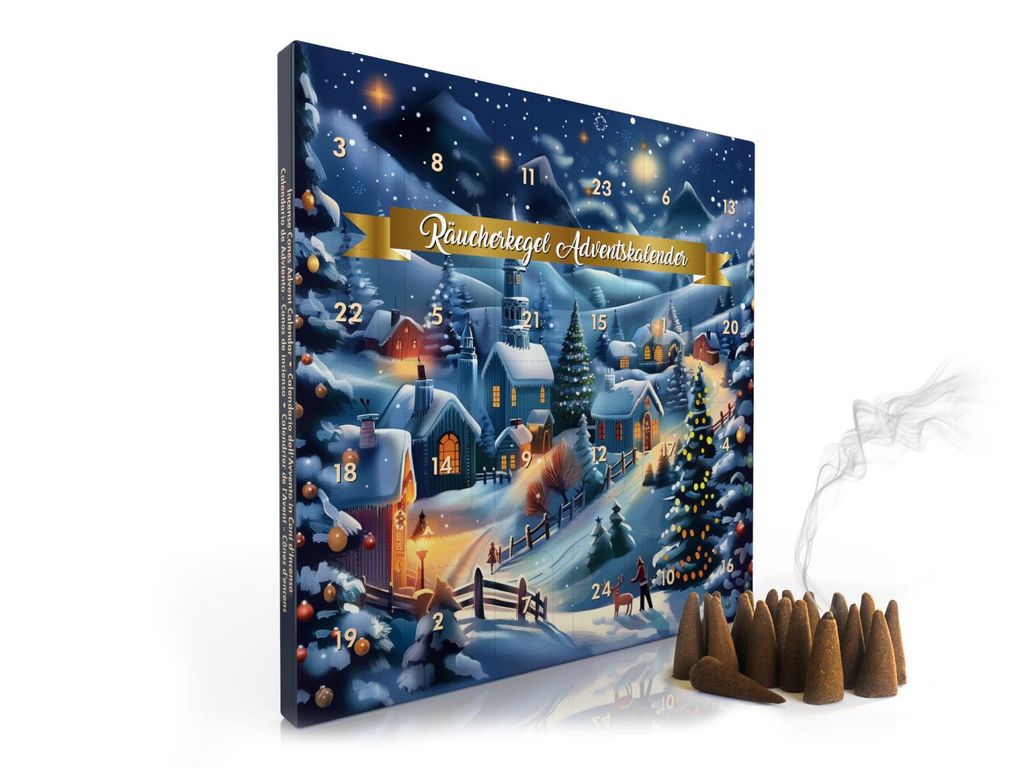 Räucherkegel Adventskalender - Normale Kegel Produktbild 