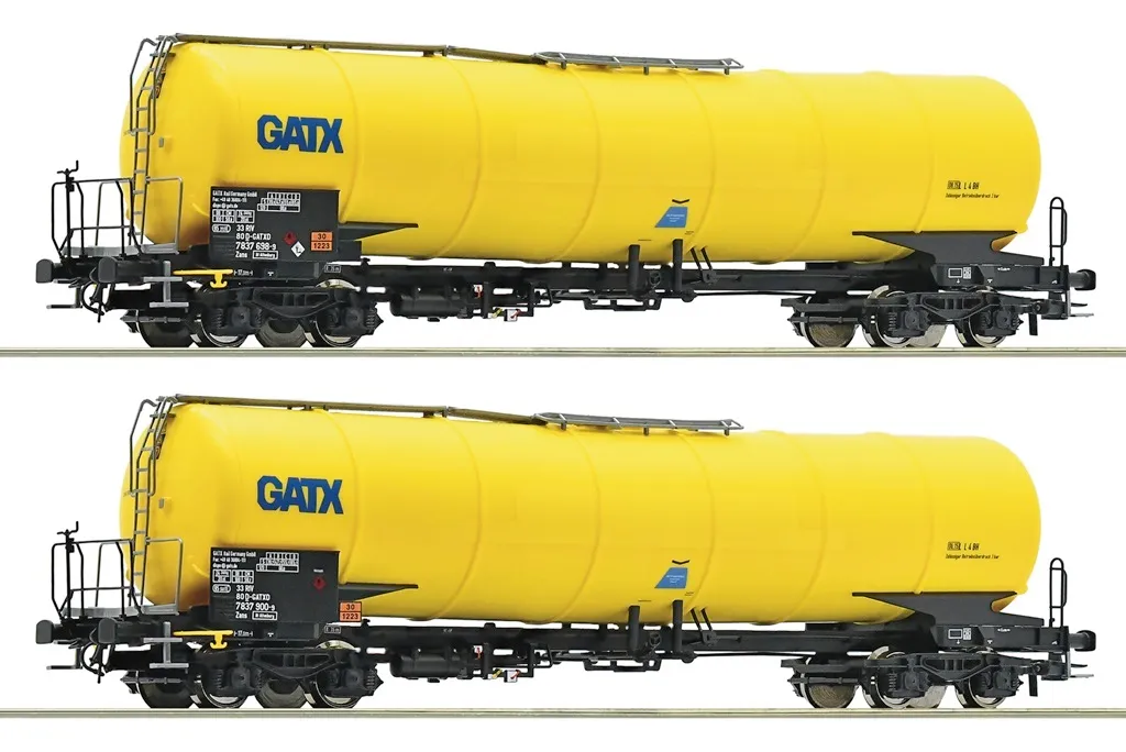 Wagons-citernes Roco 76025 GATX HO, set de 2 citernes miniatures