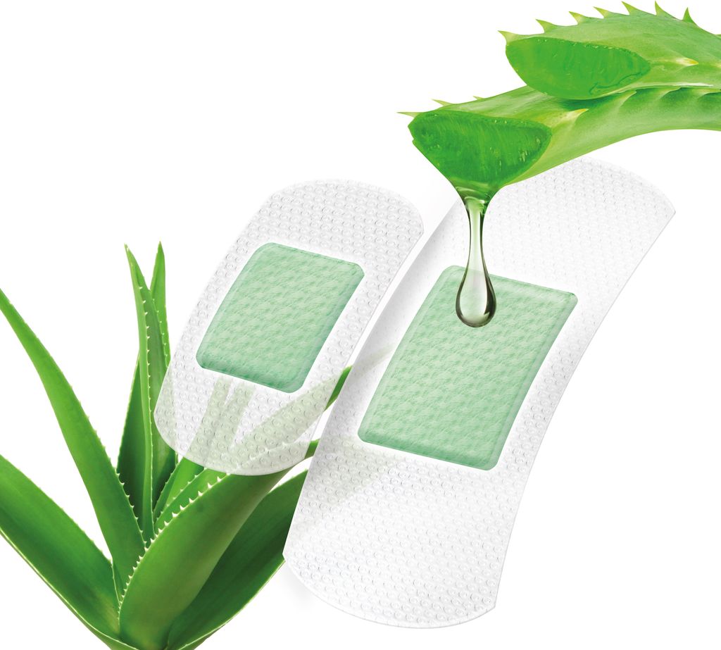 10 x Pflaster Strips Aloe vera weiß 2 Größen Produktbild 