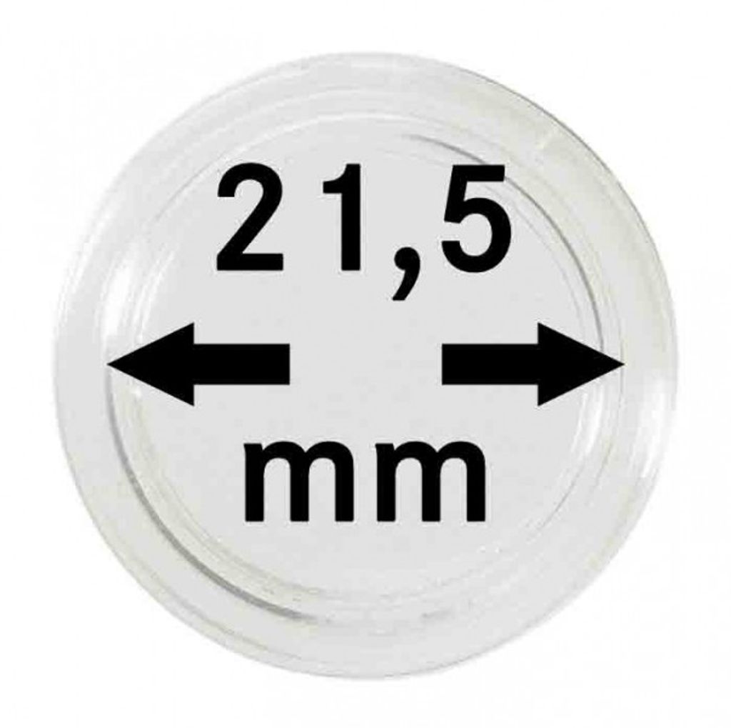 Lindner 2250215P Münzkapseln 21,5 mm-10er Pack Produktbild 