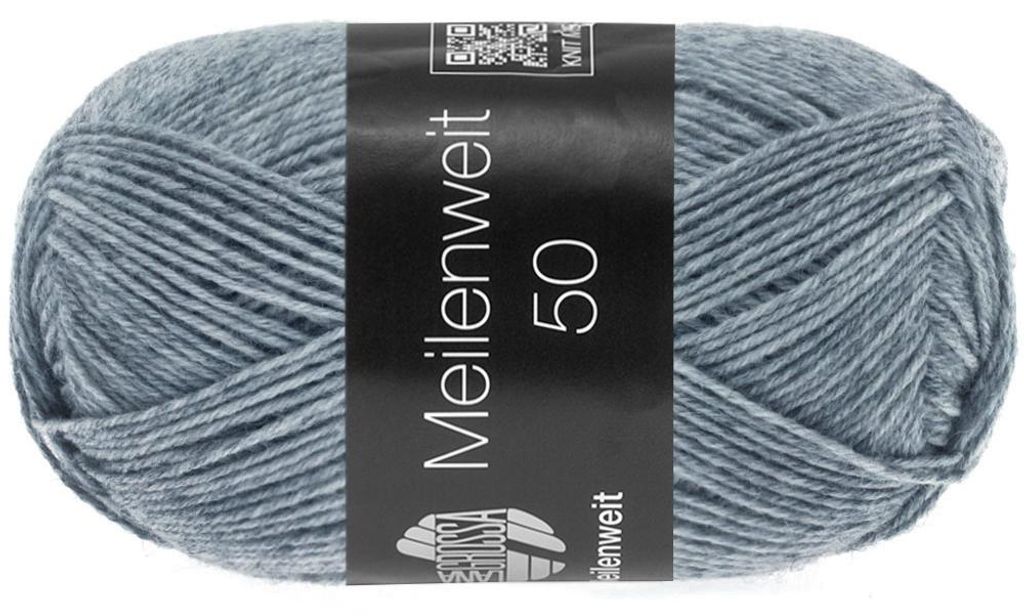 Lana Grossa MEILENWEIT 50 g UNI 4-fach Sockenwolle mit 80 % Produktbild 