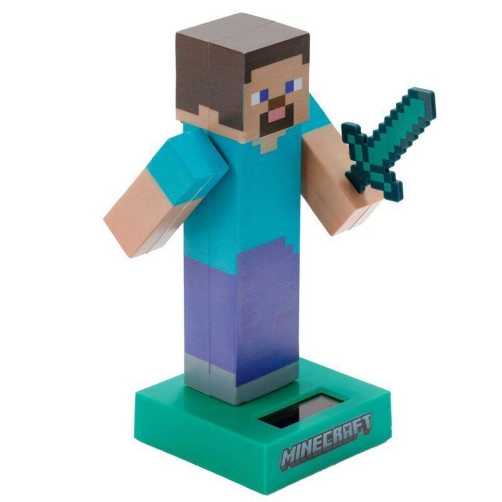 Solar-Wackelfigur Minecraft Steve Spielfigur