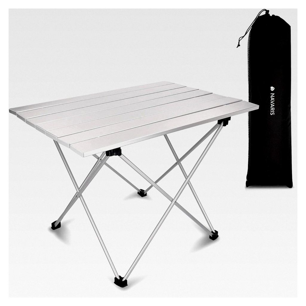 Klapptisch für Camping - 55,7x40,5x38,5cm Aluminium - Balkon Beistelltisch klappbar