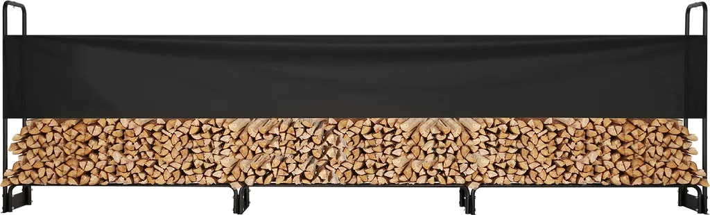 Support bois de chauffage en acier robuste avec grande capacité - 8