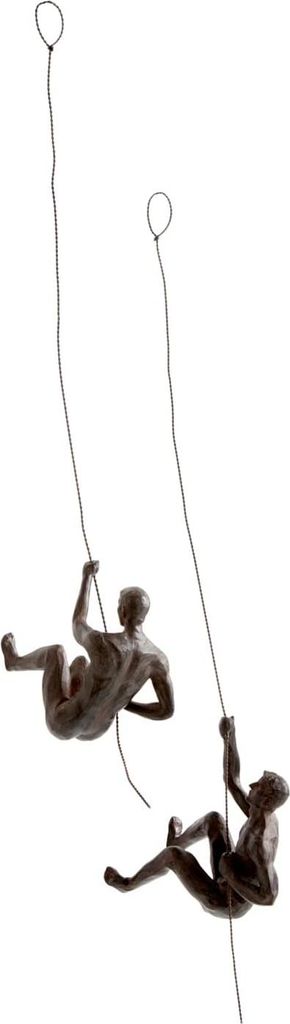 Jotex Climbers Dekorative Figuren-Set, Kunstharz, braun, 2 Stück