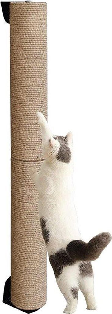 81 cm hoher Katzenbaum Wandmontage für Hauseinrichtung, Katzenkrabplank mit Juteband, 81 cm hoch