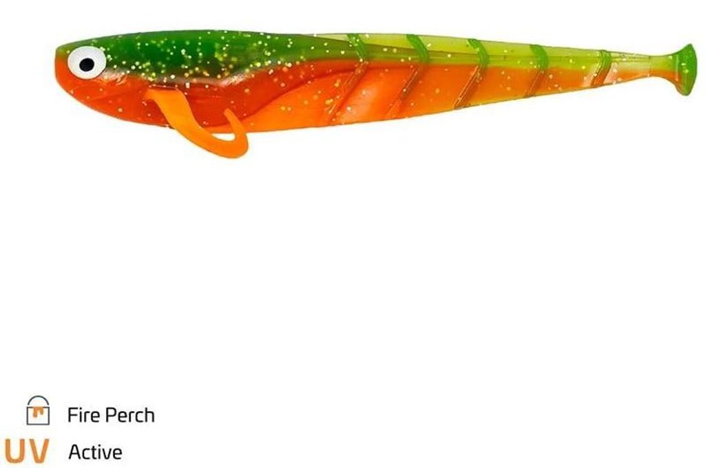 Zeck Fishing Quappie 18 cm Fire Perch 2 Stück