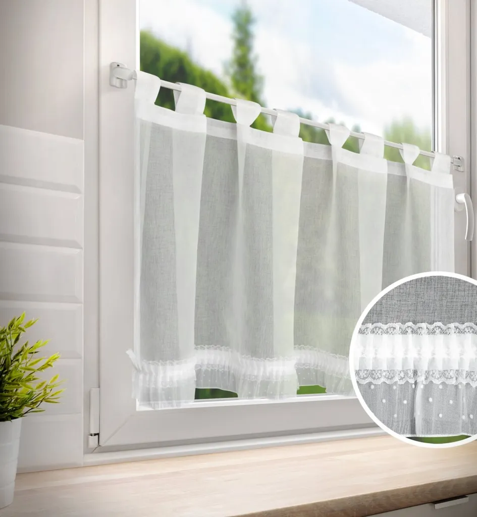 Tendine Cucina Mary Eurofirany 60x150 Bianche: Praticità e Stile