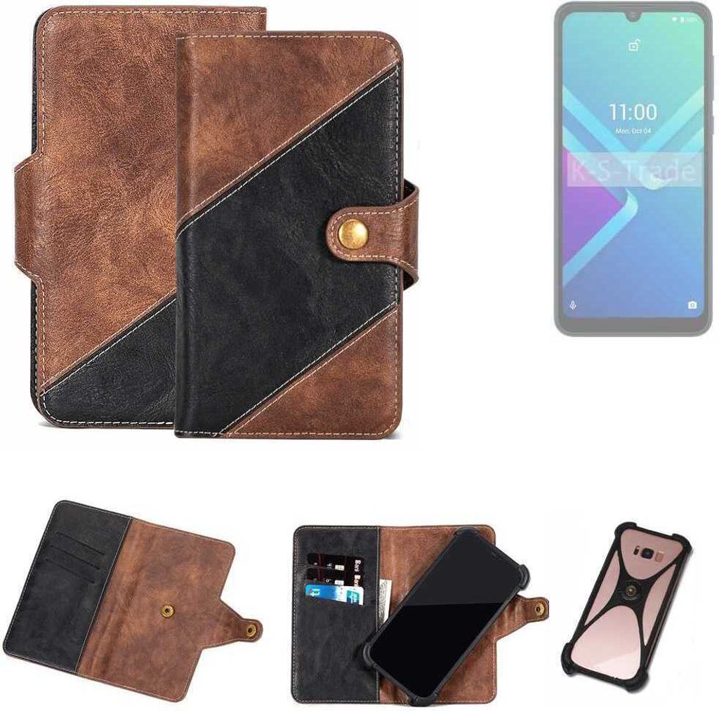 K-S-Trade Handyhülle Schutzhülle Bookstyle Case kompatibel mit Wiko Y82 Klapphülle Cover Hülle Schutztasche 1x