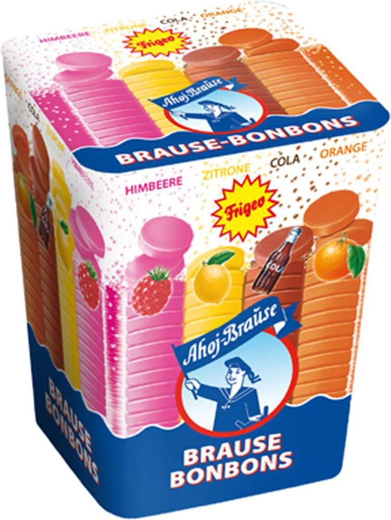 Cukierki sorbetowe Ahoj o pysznym owocowym smaku 125 g Zdjęcie produktu 