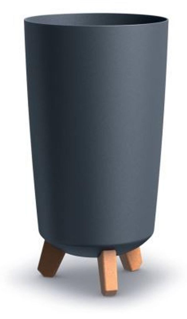 Blumenkübel auf Füßen, anthrazit, Gracia Tubus Slim Produktbild 