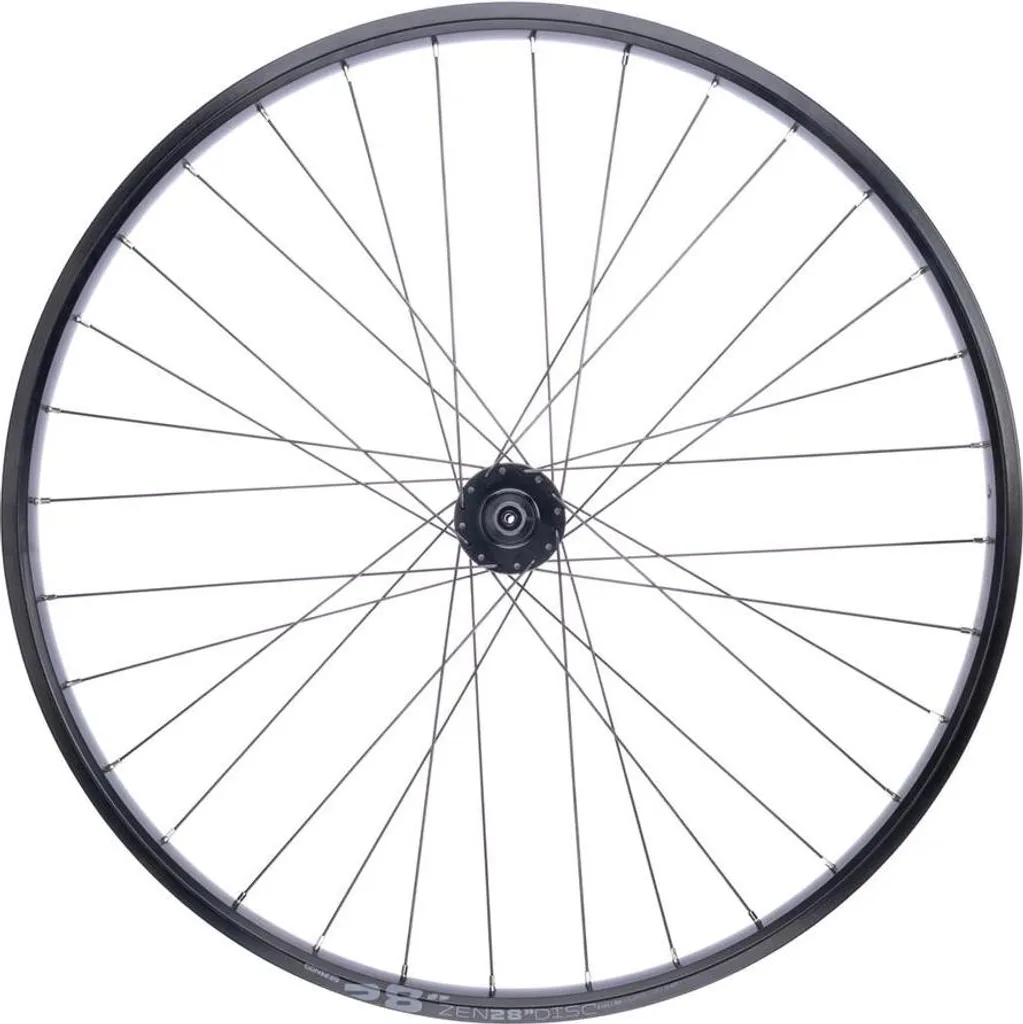Roue avant 28 pouces anti-voile Zen Disc Eroq 19 noire pour vélo à disque