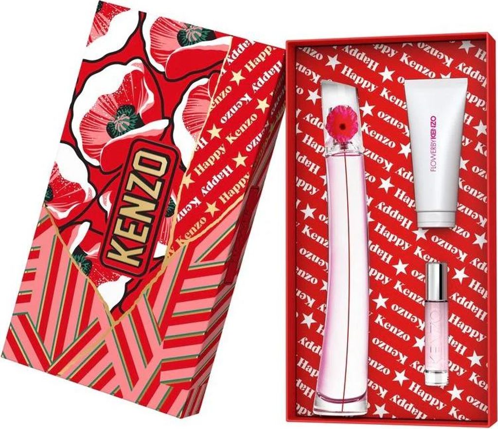 Flower by Kenzo Mohnblumenstrauß Set 100ml + 75ml + 10ml Produktbild 