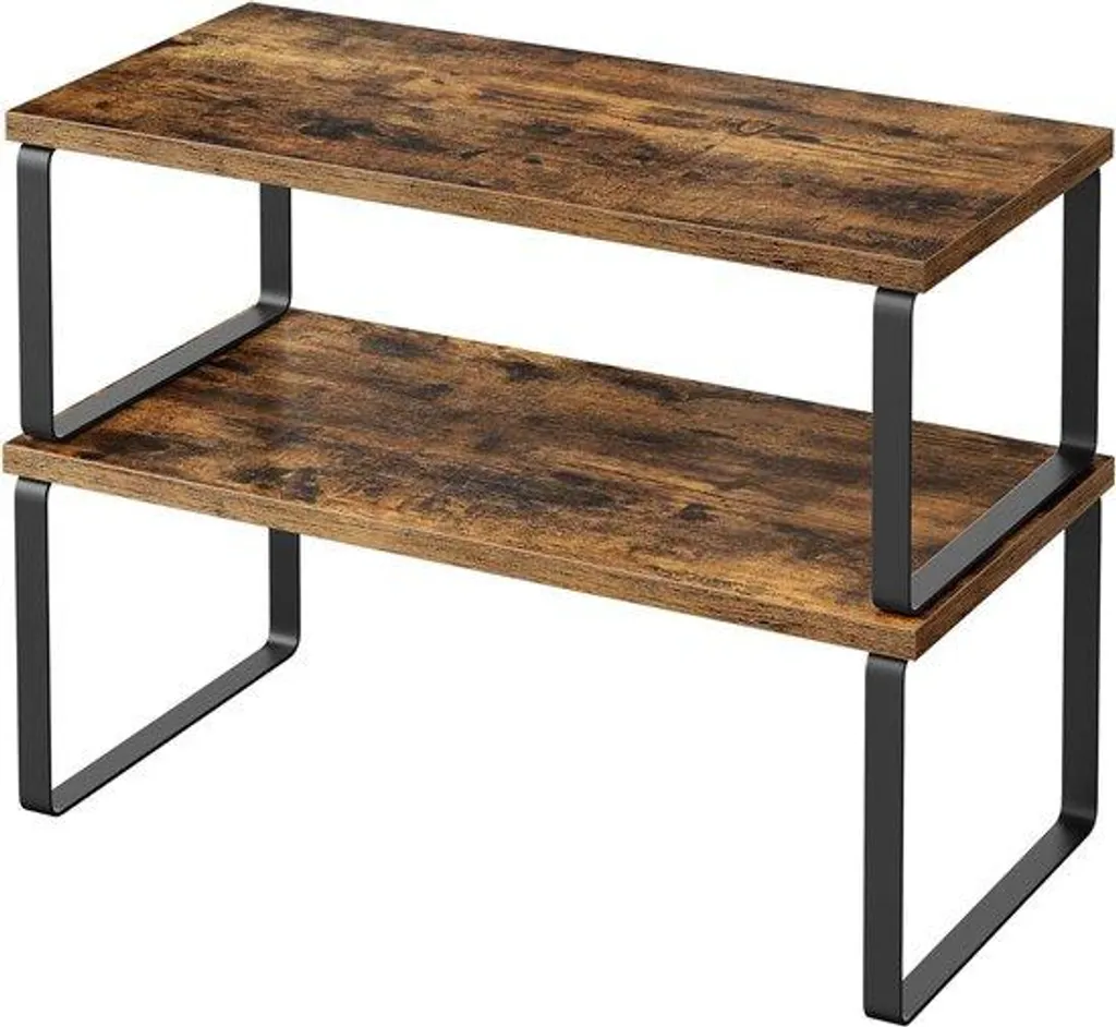 Étagère de cuisine pour plan de travail - Rangement empilable en bois