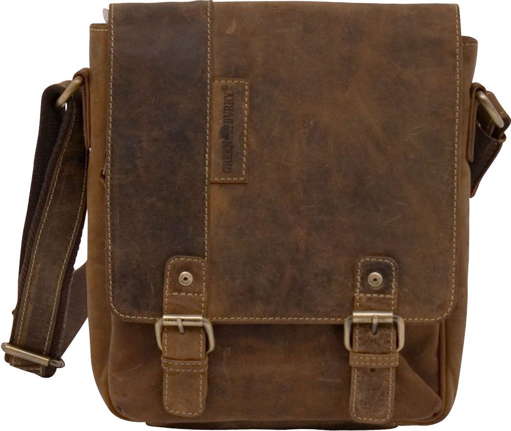 Greenburry Vintage Umhängetasche Leder 25 cm