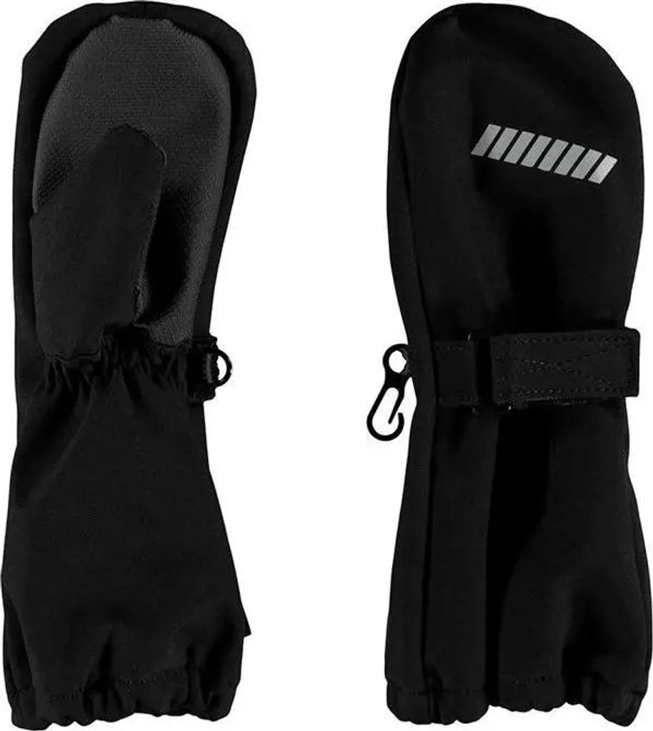 Moufles de Ski Enfant Name It Alfa Noires - Accessoire Hiver 24 Mois-4 Ans