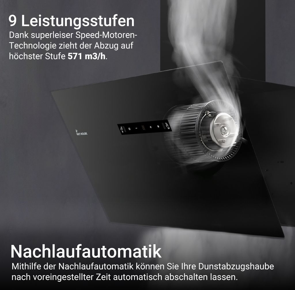KKT KOLBE Dunstabzugshaube 80cm Umluft Abluft | Wandhauben Produktbild 5