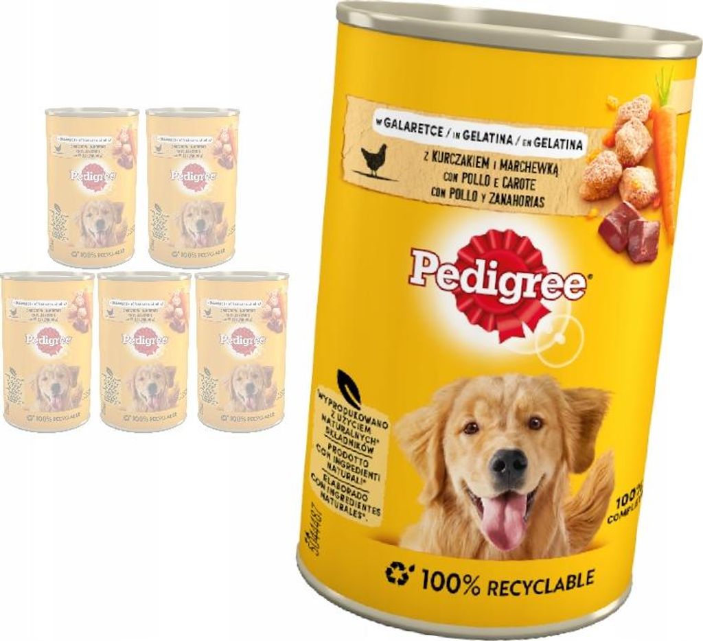 Pedigree Karma dla psa Adult Kurczak z marchewką w galaretce mokra 400 g