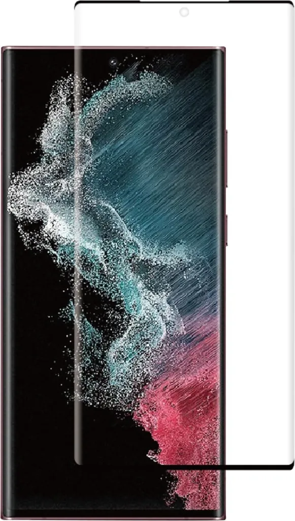 Pellicola Vetro S23 Ultra Nero 9H - Protezione Schermo Case Friendly