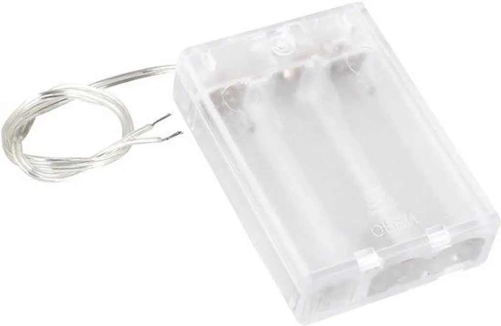 Interrupteur Marche/Arrêt Filaire avec Support Pile - Modèle Transparent