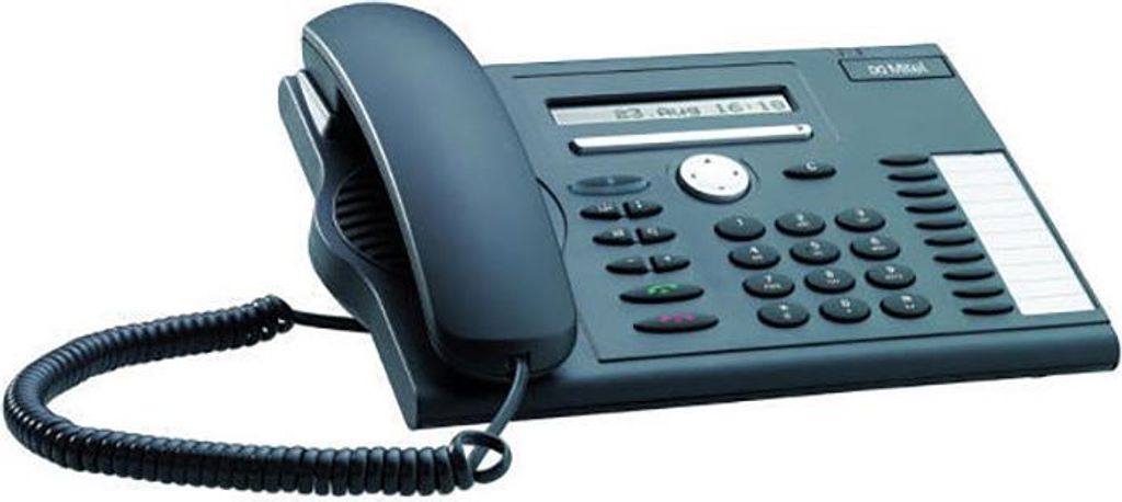Mitel Tischtelefon MiVoice 5361 Digital Phone - Schwarz - Kabelgebundenes Mobilteil - LCD - 350 Eintragungen