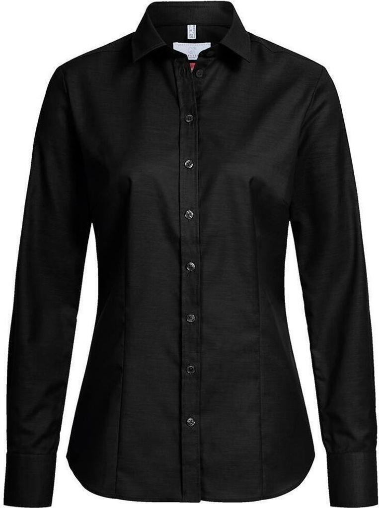 Greiff Modern with 37.5 Damen Bluse Langarm Kent Regular Schwarz 40