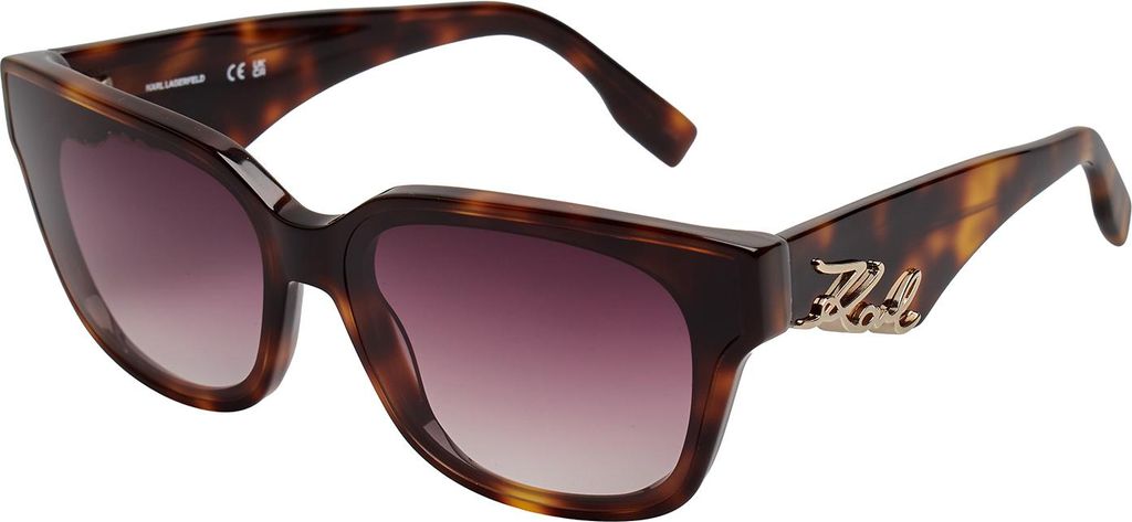 Karl Lagerfeld Moderne rechteckige Acetat-Sonnenbrille für Damen KL6161S