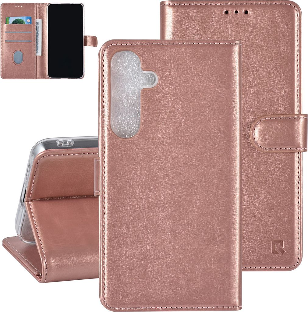 UNIQ Accessory Galaxy S24 Plus Book type case - 3 pasjeshouder - Rose Gold