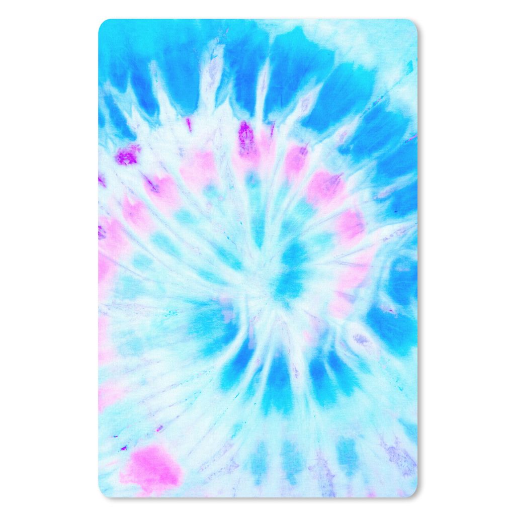 MuchoWow Mauspad Mousepad Sommer - Krawattenfärbung - Lila 18x27 cm - Mousepads - Maus Mat - Pad - Mausunterlage