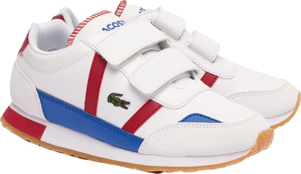 Lacoste - Kinder Sneaker "Partner" GT1711 (33 EU) (Weiß/Rot)